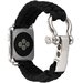 Curea iUni compatibila cu Apple Watch 1/2/3/4/5/6/7, 38mm, Elastic Paracord, Rugged Nylon Rope, Blac