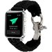 Curea iUni compatibila cu Apple Watch 1/2/3/4/5/6/7, 38mm, Elastic Paracord, Rugged Nylon Rope, Blac